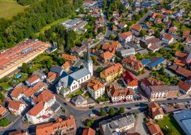 Lais Puzzle - Poppenhausen aus der Luft | Luftbilder vom Dorf Poppenhausen in Hessen - 100, 200, 500 & 1.000 Teile