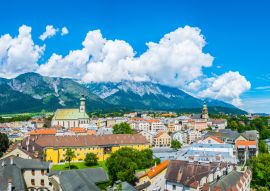 Lais Puzzle - Luftaufnahme der Stadt Hall in Tirol in Österreich von der Spitze der Burg Hasegg - 100, 200, 500 & 1.000 Teile