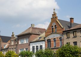 Lais Puzzle - Reihen-Stufengiebelhäuser in Sas Van Gent, Die Niederlande - 100, 200, 500 & 1.000 Teile