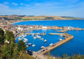 Lais Puzzle - Luftaufnahme des Hafens in der Bucht von Stonehaven, Aberdeenshire, Schottland - 100, 200, 500 & 1.000 Teile
