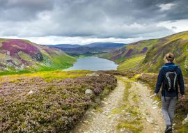 Lais Puzzle - Wanderweg im Cairngorms National Park. Route hinunter zum Loch Lee, Angus, Schottland, UK - 100, 200, 500 & 1.000 Teile