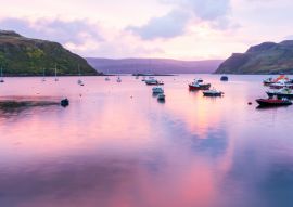 Lais Puzzle - Pink Sunset in Portree Harbor, Isle of Skye - 100, 200, 500 & 1.000 Teile