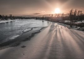 Lais Puzzle - Sonnenuntergang in Skellefteå, Schweden - 100, 200, 500 & 1.000 Teile