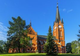 Lais Puzzle - Die Gustav-Adolf-Kirche ist eine Gemeindekirche in Sundsvall. Schweden - 100, 200, 500 & 1.000 Teile