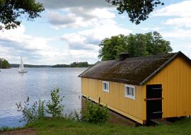 Lais Puzzle - altes Bootshaus am Alsensee in Askersund Schweden - 100, 200, 500 & 1.000 Teile