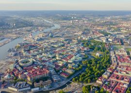 Lais Puzzle - Göteborg, Schweden. Panorama der Stadt zentralen Teil der Stadt. Sonnenuntergang - 100, 200, 500 & 1.000 Teile