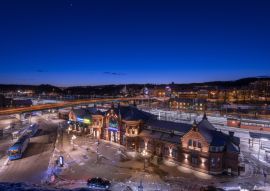 Lais Puzzle - Boras-Bahnhof - Schweden, die schöne Natur und Schnee - 100, 200, 500 & 1.000 Teile