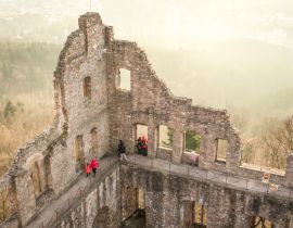 Lais Puzzle - Ruinen einer mittelalterlichen Burg in Deutschland - Altes Schloss Hohenbaden in Baden-Baden - 40, 100, 200, 500 & 1.000 Teile