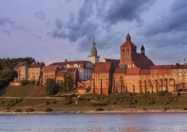 Lais Puzzle - Blick über die Weichsel zur Altstadt von Grudiadz (deutsch Graudenz), Kujawien-Pommern, Polen - 100, 200, 500 & 1.000 Teile