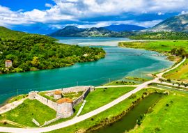 Lais Puzzle - Venezianisches Dreiecksschloss und der Vivari-Kanal bei Butrint in Albanien - 100, 200, 500 & 1.000 Teile