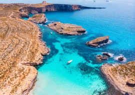 Lais Puzzle - Panorama Strand Blaue Lagune Comino Malta. Luftaufnahme - 100, 200, 500 & 1.000 Teile