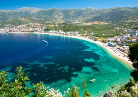 Lais Puzzle - schöne Aussicht auf Himare an der albanischen Riviera, Albanien - 100, 200, 500 & 1.000 Teile