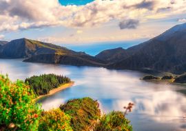 Lais Puzzle - Azoren Lagoa do Fogo Insel Bewölkter Himmel Wasser Lagune Insel Sao Miguel Azoren - 100, 200, 500 & 1.000 Teile
