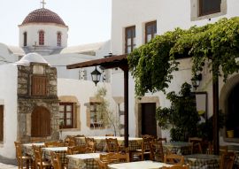 Lais Puzzle - Chora von Patmos, charakteristische Taverne - Griechenland - 100, 200, 500 & 1.000 Teile