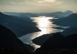 Lais Puzzle - Sonnenuntergang am Kremasta-See in Evrytania, Griechenland - 100, 200, 500 & 1.000 Teile