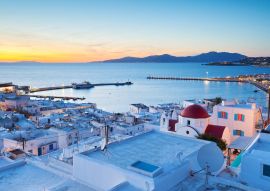 Lais Puzzle - Blick auf Mykonos-Stadt und die Insel Tinos in der Ferne, Griechenland - 100, 200, 500 & 1.000 Teile