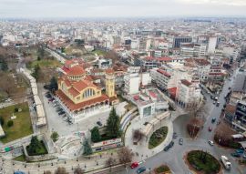 Lais Puzzle - Luftaufnahme des Heiligen Achilios von Larissa und eines Teils der Stadt, Thessalien Griechenland - 100, 200, 500 & 1.000 Teile