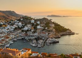 Lais Puzzle - Blick auf den Yachthafen der Insel Hydra in der Dämmerung. Ägäisches Meer, Griechenland - 100, 200, 500 & 1.000 Teile