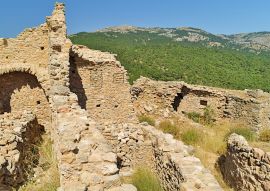 Lais Puzzle - Verfallene Gebäude im mittelalterlichen Dorf Anavatos, Insel Chios, Griechenland - 100, 200, 500 & 1.000 Teile