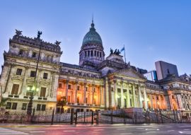 Lais Puzzle - Fassade des argentinischen Nationalkongresses bei Sonnenuntergang - 100, 200, 500, 1.000 & 2.000 Teile