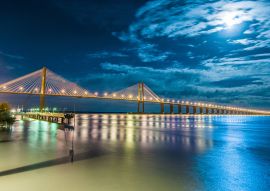 Lais Puzzle - Rosario-Victoria Brücke über den Fluss Parana, Argentinien - 100, 200, 500, 1.000 & 2.000 Teile