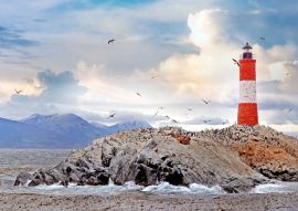 Lais Puzzle - Les Éclaireurs ist ein Leuchtturm im Beagle-Kanal, vor der Küste der Bucht von Ushuaia, Feuerland, Argentinien. - 100, 200, 500, 1.000 & 2.000 Teile