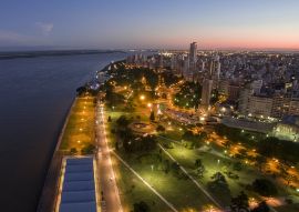 Lais Puzzle - Blick auf den Sonnenuntergang in der Stadt Rosario, Santa Fe, Argentinien - 100, 200, 500, 1.000 & 2.000 Teile
