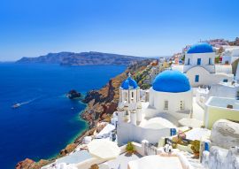 Lais Puzzle - Weiße Architektur des Dorfes Oia auf der Insel Santorin, Griechenland - 100, 200, 500 & 1.000 Teile