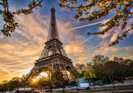Lais Puzzle - Eiffelturm gegen den Sonnenaufgang in Paris, Frankreich - 1.000 Teile