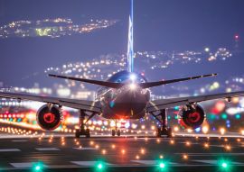 Lais Puzzle - Ansicht eines Flugzeugs gegen den Himmel bei Nacht - 100, 200, 500 & 1.000 Teile