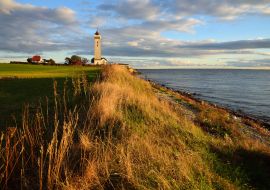Lais Puzzle - Leuchtturm Helnæs auf der Insel Fünen in Dänemark - 1.000 Teile