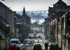 Lais Puzzle - Blick von oben über Fredericia, Dänemark, an einem schönen kalten Wintertag - 100, 200, 500 & 1.000 Teile