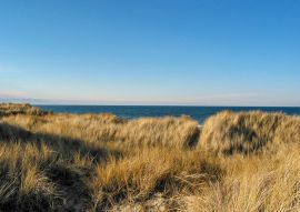 Lais Puzzle - Romantisches Refugium in der Dünenlandschaft der dänischen Insel Læsø. Prächtige Aussicht auf das glatte Wasser des Kattegatt - 100, 200, 500 & 1.000 Teile
