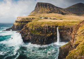 Lais Puzzle - Wasserfall Múlafossur auf den Färöer Inseln - 100, 200, 500 & 1.000 Teile