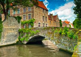 Lais Puzzle - Häuser entlang der Kanäle von Brügge oder Bruges, Belgien - 100, 200, 500 & 1.000 Teile