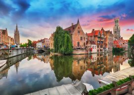 Lais Puzzle - Brügge bei dramatischem Sonnenuntergang, Belgien - 100, 200, 500 & 1.000 Teile