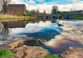 Lais Puzzle - Castletown Mühle und Wehr, Laois, Irland - 100, 200, 500 & 1.000 Teile