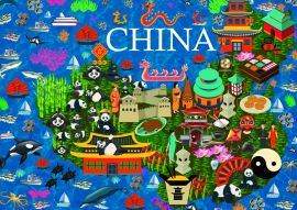 Lais Puzzle - Karte China - 100, 200, 500 & 1.000 Teile