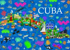 Lais Puzzle - Karte Kuba - 100, 200, 500 & 1.000 Teile