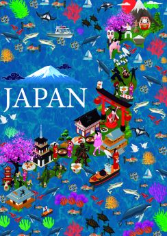 Lais Puzzle - Karte Japan - 100, 200, 500 & 1.000 Teile