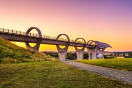Lais Puzzle - Falkirk Wheel bei Sonnenuntergang, Schottland, Vereinigtes Königreich - 2.000 Teile