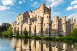 Lais Puzzle - Mittelalterliches Schloss Gravensteen (Schloss der Grafen) in Gent, Belgien - 2.000 Teile