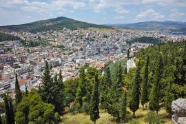 Lais Puzzle - Panoramablick auf die Stadt Lamia, Zentralgriechenland - 2.000 Teile