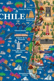 Lais Puzzle - Karte Chile - 2.000 Teile