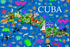 Lais Puzzle - Karte Kuba - 2.000 Teile