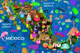 Lais Puzzle - Karte Mexiko - 2.000 Teile