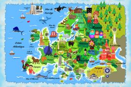 Lais Puzzle - Karte Europa in französisch - 2.000 Teile