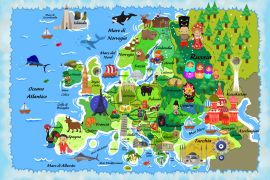 Lais Puzzle - Karte Europa in italienisch - 2.000 Teile