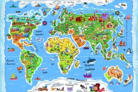 Lais Puzzle - Weltkarte in italienisch - 2.000 Teile
