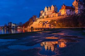 Lais Puzzle - Schloss Bernburg in der Abenddämmerung - 2.000 Teile